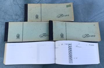 BIJNA GRATIS NIEUWE vintage cheque bonnenboekjes Frans-talig beschikbaar voor biedingen