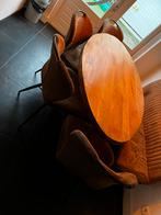 4 eetkamer stoelen cognac, Ophalen, Gebruikt, Bruin, Vier