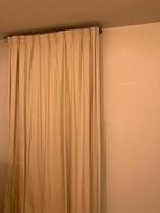 Stevig, dik, zonwerende, lang gordijn - degelijke stof 255cm, Ophalen of Verzenden, Gebruikt, Beige, 200 cm of meer