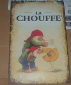 La chouffe wandbord, Verzamelen, Biermerken, Ophalen of Verzenden, Nieuw, Reclamebord, Plaat of Schild