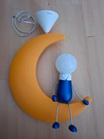 Lamp; mannetje op maan, Ophalen, Zo goed als nieuw, Kunststof, Minder dan 50 cm
