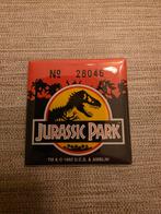 Originele Jurassic Park Button, Ophalen of Verzenden, Zo goed als nieuw, Dier of Natuur, Speldje of Pin