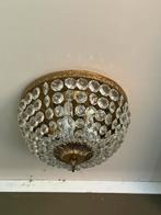 Antiek kristallen Plafonniere, Ophalen of Verzenden, Zo goed als nieuw, Glas, Antiek vintage hollywood regency