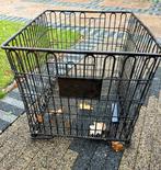 Vintage industriële metalen draadmand, Ophalen of Verzenden, Rechthoekig, Overige materialen, Mand