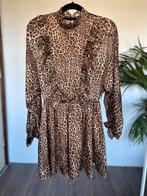 Loavies panterprint jurk, Bruin, Ophalen of Verzenden, Knielengte, Maat 36 (S)