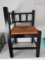 leuke vintage hoekstoel, Huis en Inrichting, Stoelen, Ophalen, Riet of Rotan, Gebruikt, Zwart