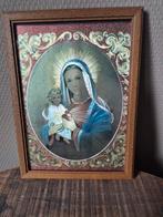 Mooi religieus prent/schilderij, Antiek en Kunst, Antiek | Religie, Ophalen of Verzenden