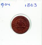 DUITSLAND 1 KREUZER 1863 HERZOGTUM NASSAU, Postzegels en Munten, Munten | Europa | Niet-Euromunten, Ophalen of Verzenden, Duitsland