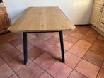 Eettafel met eikenblad, Huis en Inrichting, Tafels | Eettafels, Ophalen, 100 tot 150 cm, 200 cm of meer, Zo goed als nieuw