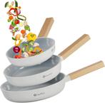 Pannenset Pan Ø20/24/28 cm, Ophalen, Zo goed als nieuw, Rvs, Koekenpan of Braadpan