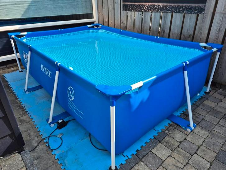 Mooi zwembad, Tuin en Terras, Zwembaden, Gebruikt, Opzetzwembad, Minder dan 80 cm, 200 tot 400 cm, 200 tot 300 cm, Rechthoekig