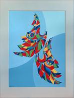 Abstract links - Kunstenaar M. den Wit, Antiek en Kunst, Kunst | Schilderijen | Modern, Ophalen of Verzenden