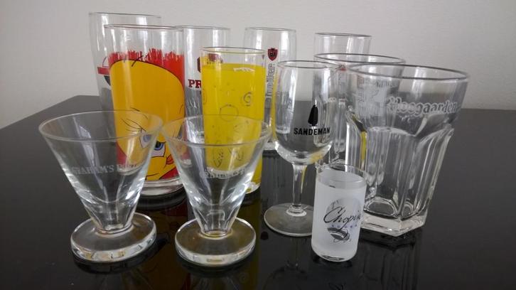 Merk glazen, Verzamelen, Glas en Borrelglaasjes, Zo goed als nieuw, Overige typen, Ophalen of Verzenden