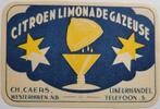 Limonade etiket Ch. Caers - Westerhoven N.B.., Verzamelen, Overige typen, Ophalen of Verzenden, Zo goed als nieuw