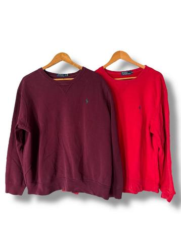 2x Ralph Lauren Sweater – maat XL (rood & bordeaux) beschikbaar voor biedingen