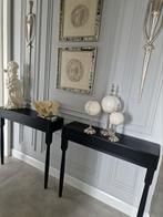 2 Sidetable wandtafel halftafelje kaptafel muurtafel console, Huis en Inrichting, Ophalen, Eikenhout, 50 tot 100 cm, Zo goed als nieuw