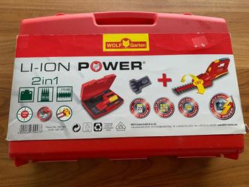 In zeer goede staat Wolf Garden LI-ION power 2 in 1 gras- en beschikbaar voor biedingen