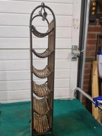 wijnrek bamboe metaal 6 flessen, Verzamelen, Ophalen of Verzenden