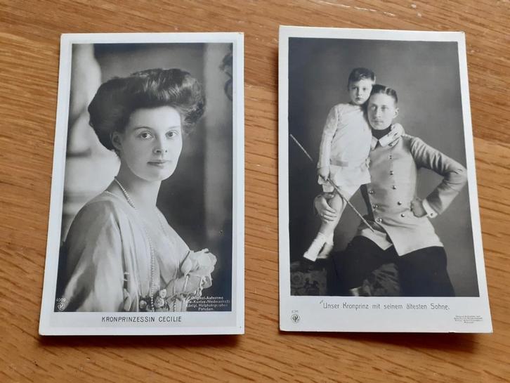 Fotokaarten Kroonprins(es) van Pruissen Duitsland WD-022, Verzamelen, Koninklijk Huis en Royalty, Kaart, Foto of Prent, Ophalen of Verzenden