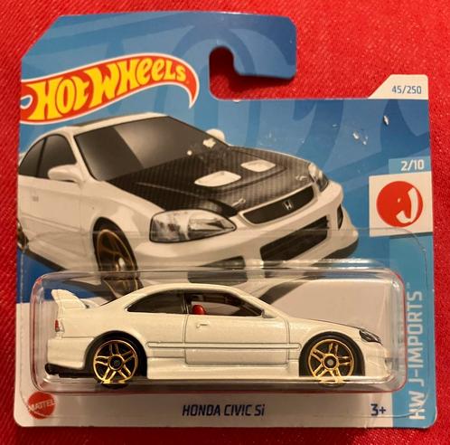 Hot Wheels Honda Civic Si Hotwheels wit, Hobby en Vrije tijd, Modelauto's | Overige schalen, Nieuw, Ophalen of Verzenden