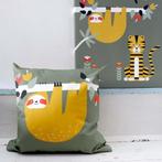 Kinderkussen Kussen kinderkamer Jungle Luiaard Groen ANNI, Kinderen en Baby's, Kinderkamer | Inrichting en Decoratie, Ophalen of Verzenden