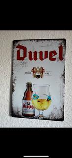 Duvel bierplaatje voor aan de muur, Verzamelen, Biermerken, Ophalen of Verzenden, Zo goed als nieuw, Reclamebord, Plaat of Schild