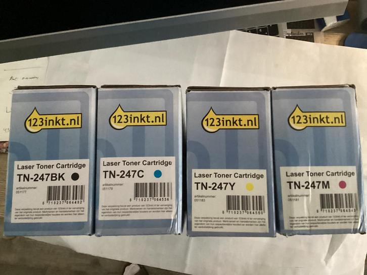 Brother. 123 inkt toner cartridges complete set TN 247, Computers en Software, Printerbenodigdheden, Nieuw, Toner, Ophalen of Verzenden