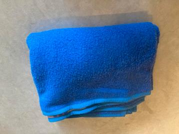 Blauwe wollen deken - 100% scheerwol - 2.2x2.2m beschikbaar voor biedingen