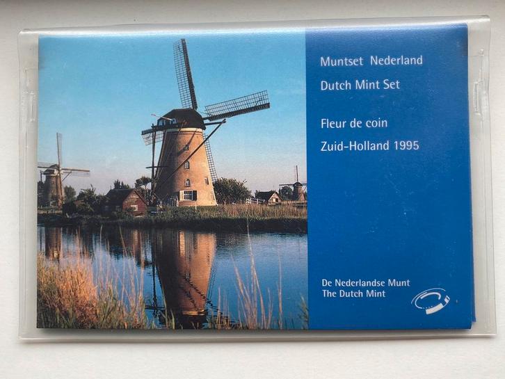 FDC / UNC Muntset uit 1995 Beatrix met Penning Zuid Holland, Postzegels en Munten, Munten | Nederland, Setje, Overige waardes