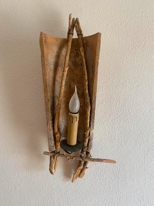 Mediterraan wandlamp voor binnen of veranda, Huis en Inrichting, Lampen | Wandlampen, Zo goed als nieuw, Overige materialen, Verzenden