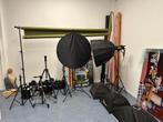 Foto studioset compleet met printer en statieven, Ophalen, Gebruikt, Achtergrond
