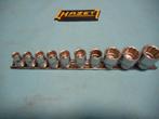 Een 3/8 Doppenrail met 10 Hazet 12kant Doppen., Ophalen of Verzenden, Nieuw