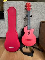 Cascha HH 2280 carbon fiber concert ukelele rood, Ophalen, Zo goed als nieuw, Ukelele