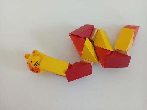 Houten flexibele leeuw, Kinderen en Baby's, Speelgoed | Houten speelgoed, Zo goed als nieuw, Overige typen, Ophalen
