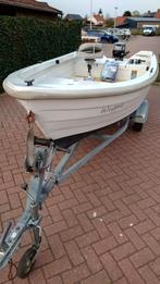 Cresent Vis/Tourbootje, Watersport en Boten, Benzine, Buitenboordmotor, Polyester, Gebruikt