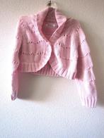 Name it mt 98 bolero vest gebreid licht roze 100% katoen, Kinderen en Baby's, Ophalen, Meisje, Trui of Vest, Zo goed als nieuw