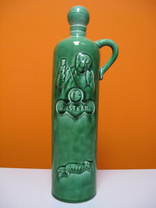 Hulstkamp keramische jeneverfles kruik met dop pateel Gouda, Antiek en Kunst, Curiosa en Brocante, Ophalen of Verzenden