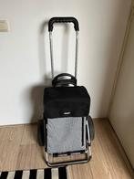 Boodschappentrolley, Ophalen, Uitschuifbare handgreep, 30 cm of meer, Zwart