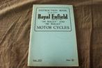 Royal Enfield Bullet 350cc 500cc 1953 instruction book, Ophalen of Verzenden, Yamaha