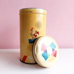 Vintage Coop beschuitbus, blik geel, Ophalen of Verzenden, Gebruikt, Beschuit, Overige merken