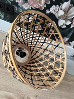 Kwantum Hanglamp Rotan Zwart Naturel, Ophalen, Gebruikt, Hout, Minder dan 50 cm