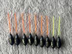adv 281 / NIEUW set 9 dobbers TEAM KUYPERS 0,50gr, Watersport en Boten, Hengelsport | Witvissen, Ophalen of Verzenden, Nieuw, Dobber of Lood