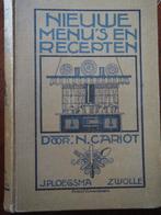 Nieuwe menu's en recepten bewerkt door N Cariot 1912 Zwolle, Boeken, Gelezen, N Cariot, Nederland en België, Tapas, Hapjes en Dim Sum