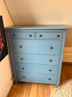 Ikea Hemnes Ladekast blauw, Huis en Inrichting, Kasten | Ladekasten, Ophalen, Gebruikt, 100 tot 150 cm, 5 laden of meer