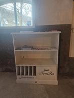 Witte houten  riviera maison kast met lade en planken, Ophalen, Gebruikt, 100 tot 150 cm, 50 tot 100 cm