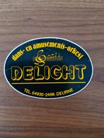 1395 Delight Dansorkest Reclame Sticker, Verzamelen, Ophalen of Verzenden, Gebruikt