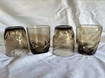 4 vintage rookglas Luminarc wijnglaasjes, Verzamelen, Glas en Borrelglaasjes, Ophalen of Verzenden, Zo goed als nieuw, Overige typen