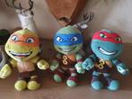 3 TMNT Teenage Mutant Ninja Turtle knuffels, Overige typen, Ophalen of Verzenden, Zo goed als nieuw