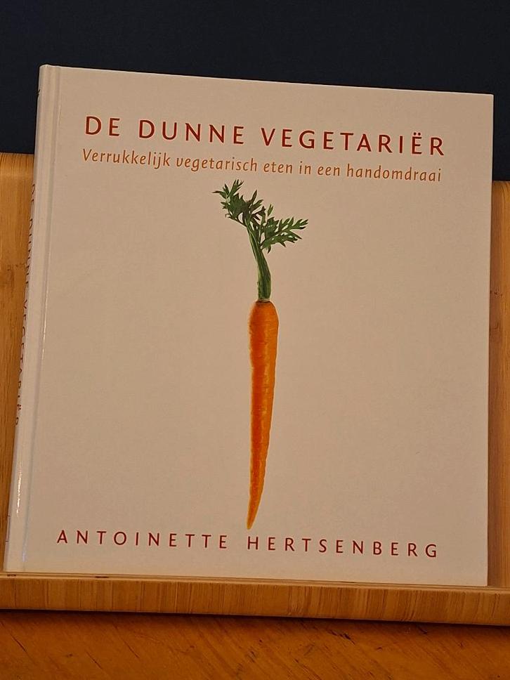 De Dunne Vegetariër - Antoinette Hertsenberg, Boeken, Kookboeken, Zo goed als nieuw, Europa, Vegetarisch, Ophalen of Verzenden