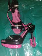 Vivid Rock Gitaar Pumps - Maat 38, Verzenden, Zwart, Vivid, Schoenen met hoge hakken